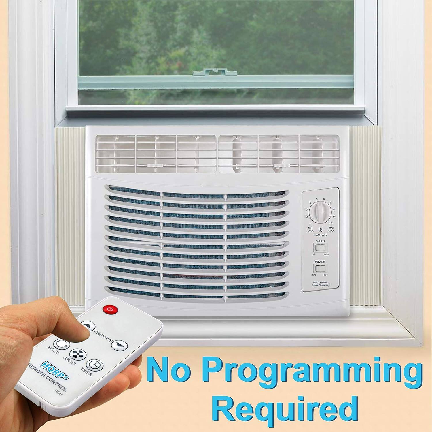 - 4 - - . " - - - - da  - A EAITRLY PEIO - PUMER - i -   TEMPTIME MODE SPEED L REMOTE HORP TIMER CONTROL RON No Programming Required

No Programming Required