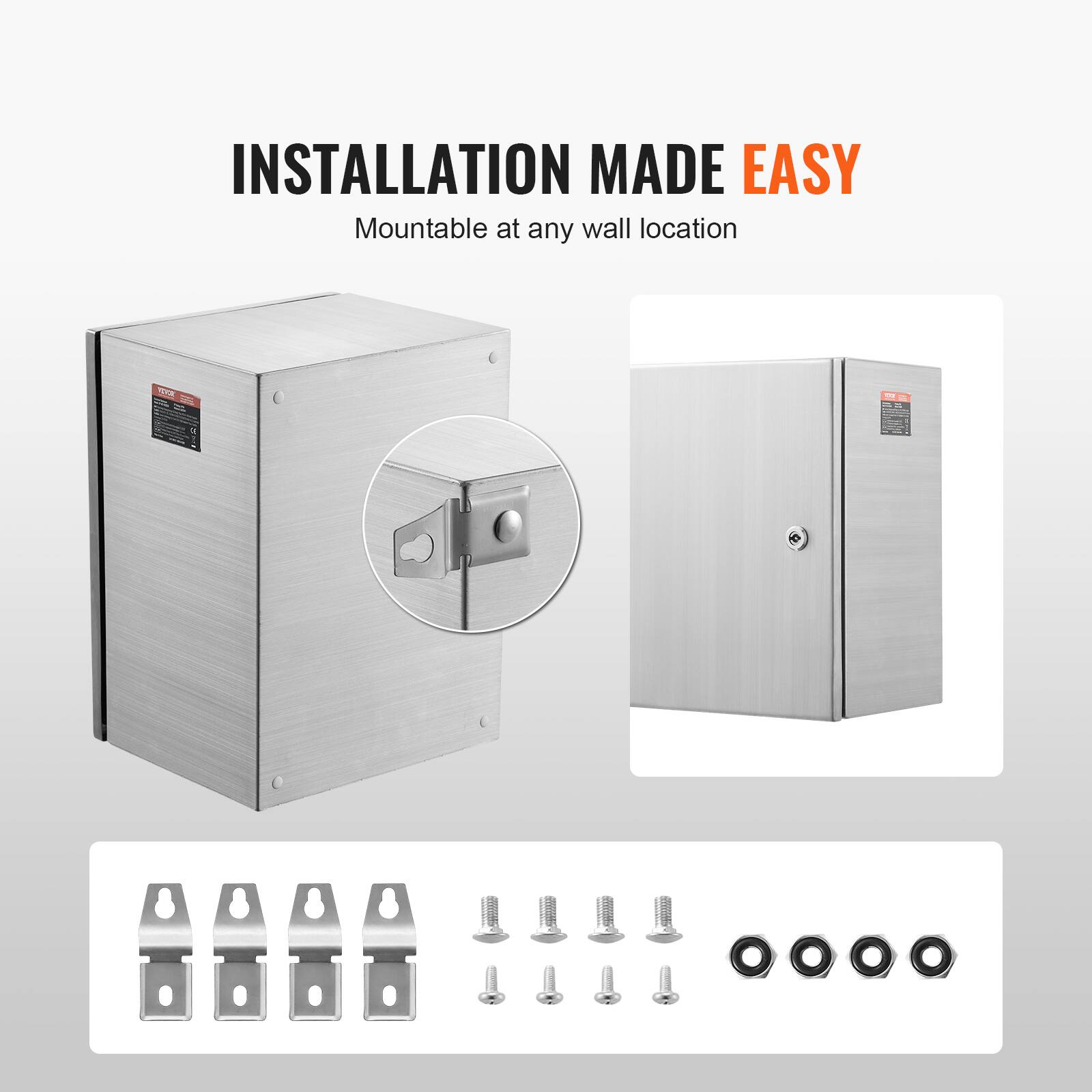 INSTALLATION MADE EASY  
Mountable at any wall location