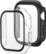 Alt View 12. Insignia™ - Bumper with Glass Screen Protector for Apple Watch 46mm - Black and Clear.