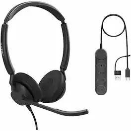 Jabra - Engage 50 II Headset - Stereo - USB Type A, USB Type C - Wired - 50 Hz to 20 kHz - Over-the-head, On-ear - Red