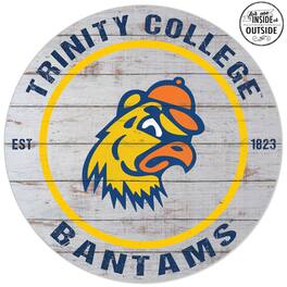 Jardine - Trinity Bantams 20'' Indoor/Outdoor Weathered Circle Sign - White
