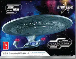 PopMarket - Star Trek: The Next Generation U.S.S. Enterprise NCC1701D AMT Model Kit - COLLECTIBLES - Multicolor