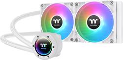 Thermaltake - TH240 V2 ARGB Sync 240mm AIO Liquid Cooler (2x 120mm ARGB PWM Fans) with Mirror Rotating Cap Design - White - Front_Zoom