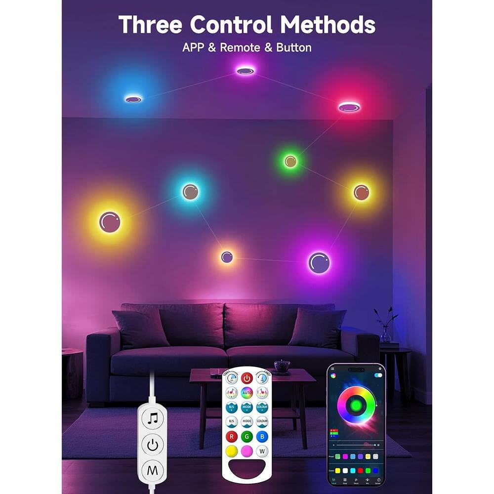 Three Control Methods  
APP & Remote & Button