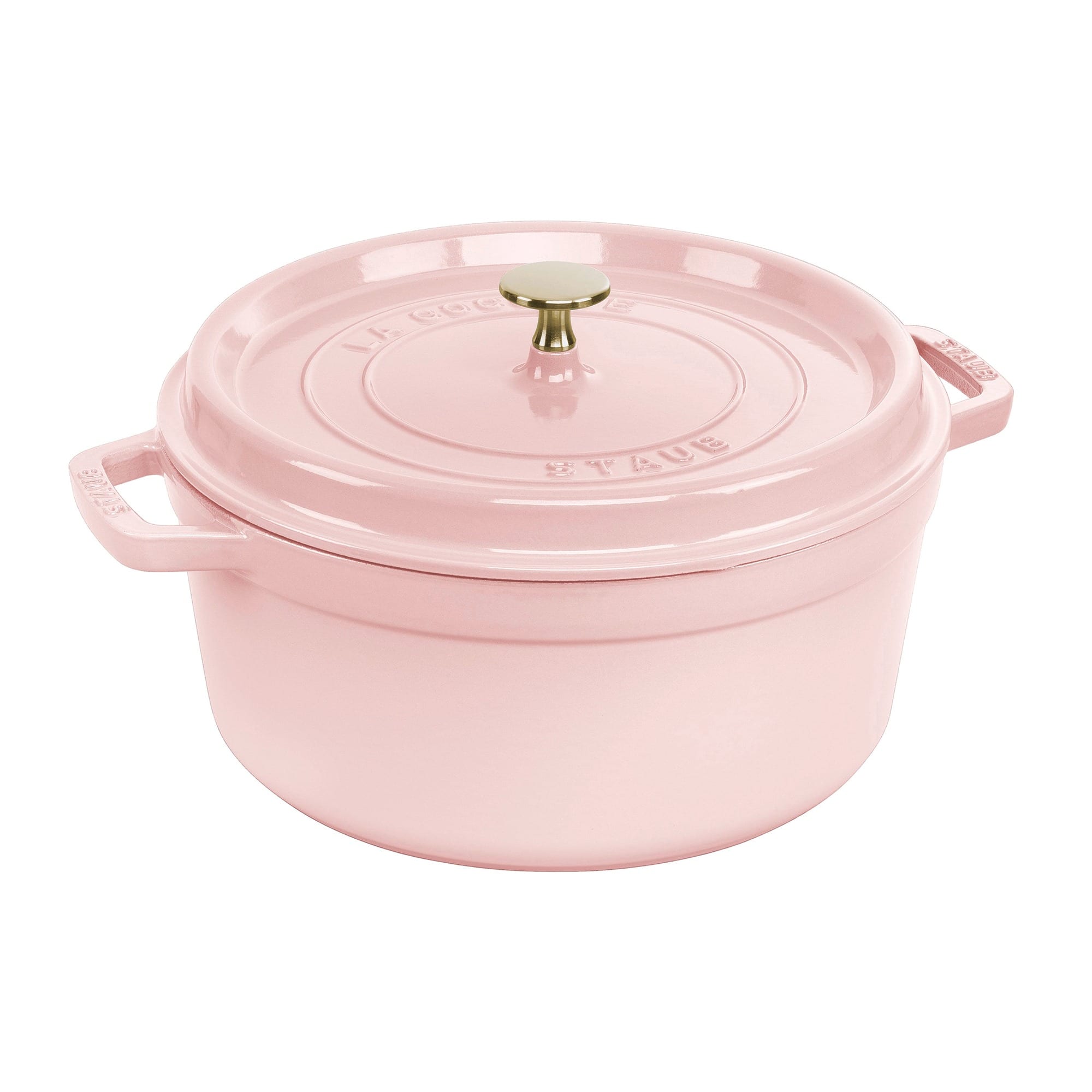 Staub - Cast Iron Round Cocotte 5.5-quart-Peony Pink - Pink Peony