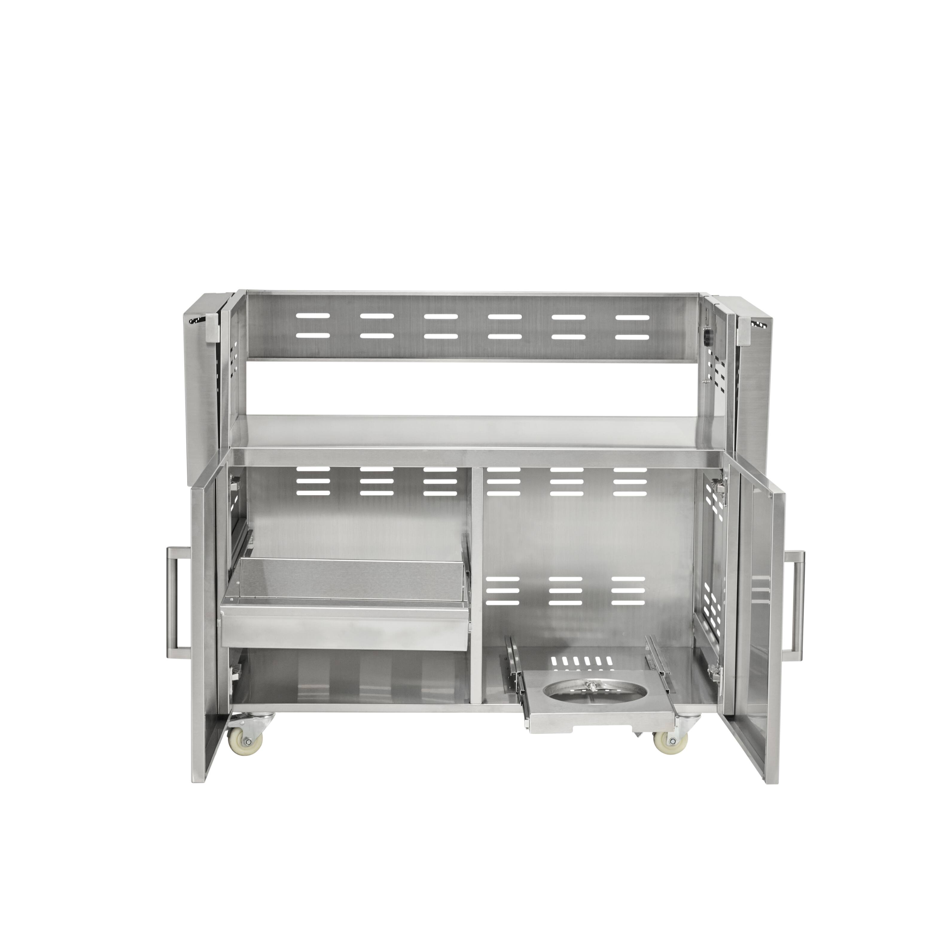 Left. Coyote Outdoor Living - Coyote Outdoor Living cart For 42" CL or SL-Series Grill - Stainless Steel.