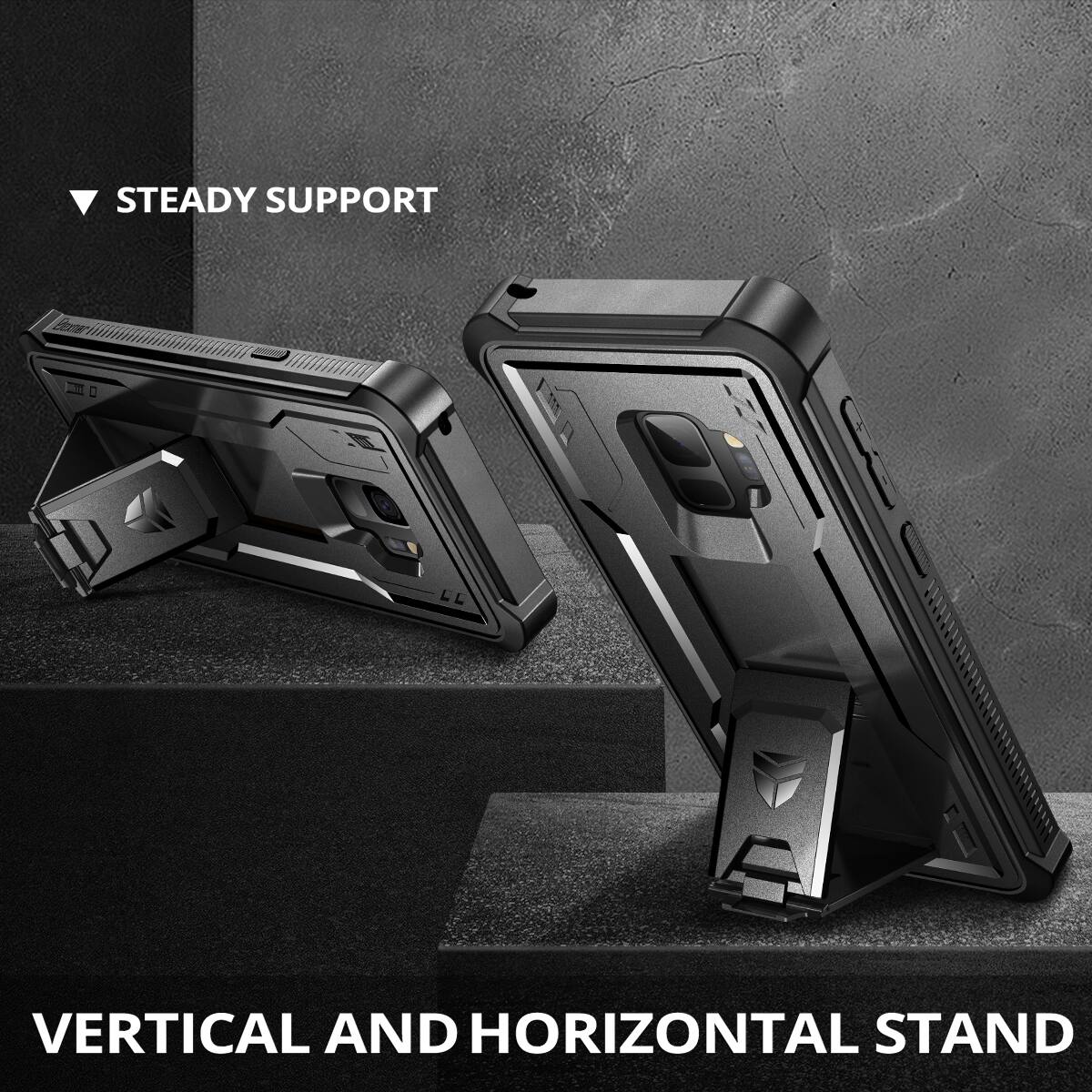 STEADY SUPPORT  
VERTICAL AND HORIZONTAL STAND