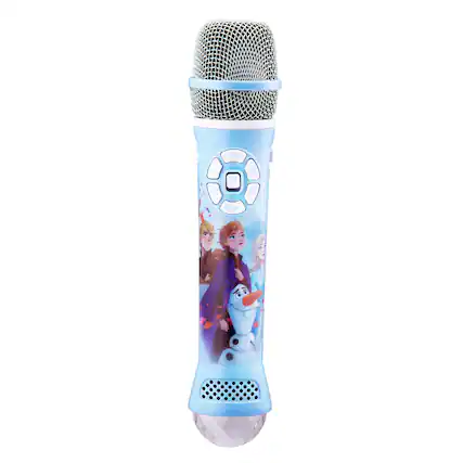 Front. eKids - Disney Frozen Wireless Karaoke Microphone for Kids.
