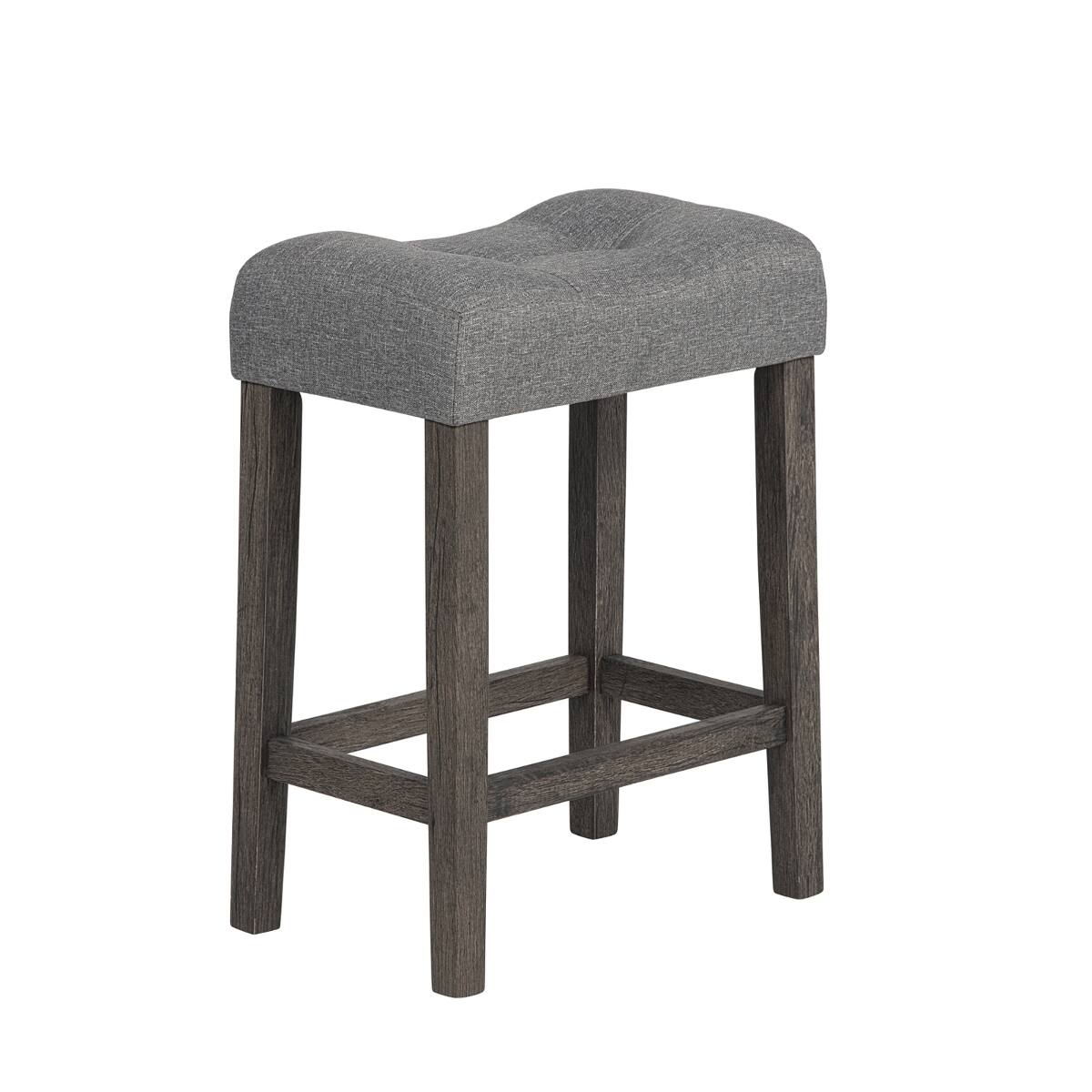Alt View 7. Loheer - Loheer Bar Table Set With Three Stools and Power Outlet, Dark Gray Rectangular Counter Height Set - Dark gray.