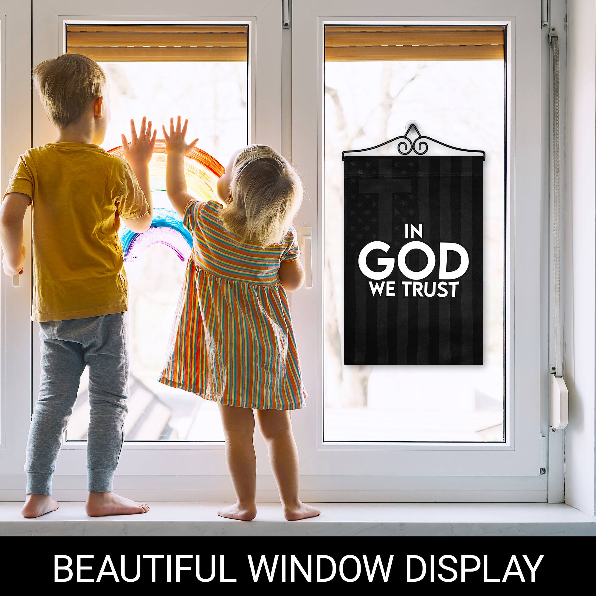 IN GOD WE TRUST  
BEAUTIFUL WINDOW DISPLAY