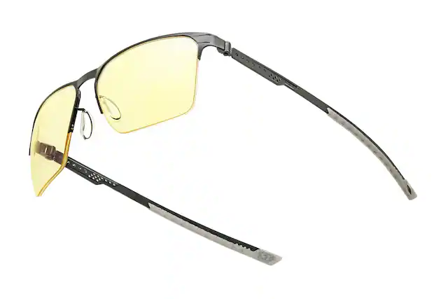 Front. GUNNAR - GUNNAR Gaming Glasses - Echo, Onyx, Amber Lens - Blue Light Blocking, Relieve Dry Eye, Anti Glare - Onyx.