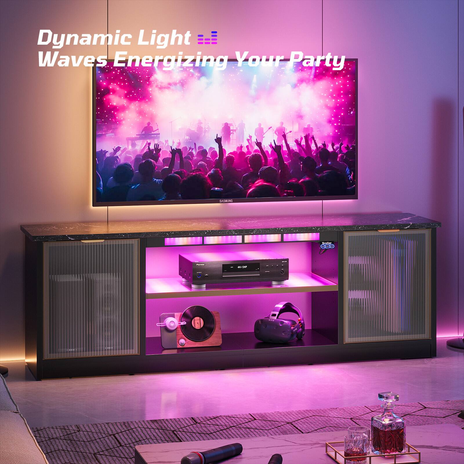 Dynamic Light Waves Energizing Your Party