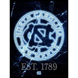 Fan Creations - North Carolina Tar Heels 12'' x 16'' Framed Circle Logo Print - Black