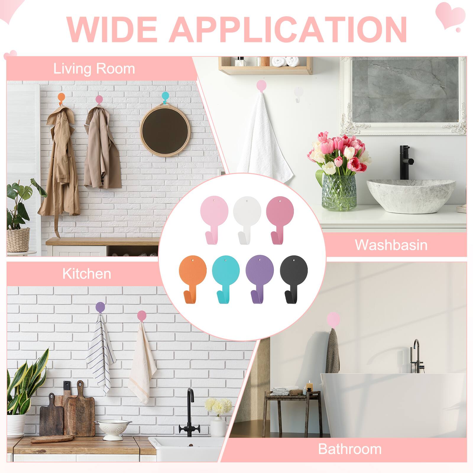WIDE APPLICATION

Living Room  
Kitchen  
Washbasin  
Bathroom