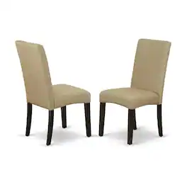 East West Furniture - Dining Room Set Cappuccino - Brown