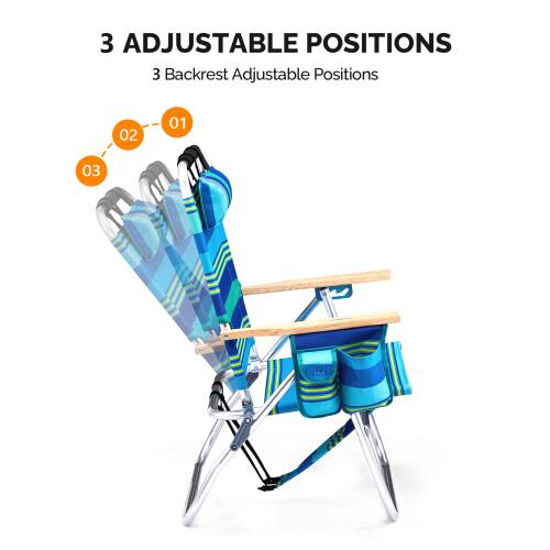 3 Adjustable Positions  
3 Backrest Adjustable Positions  
01  
02  
03