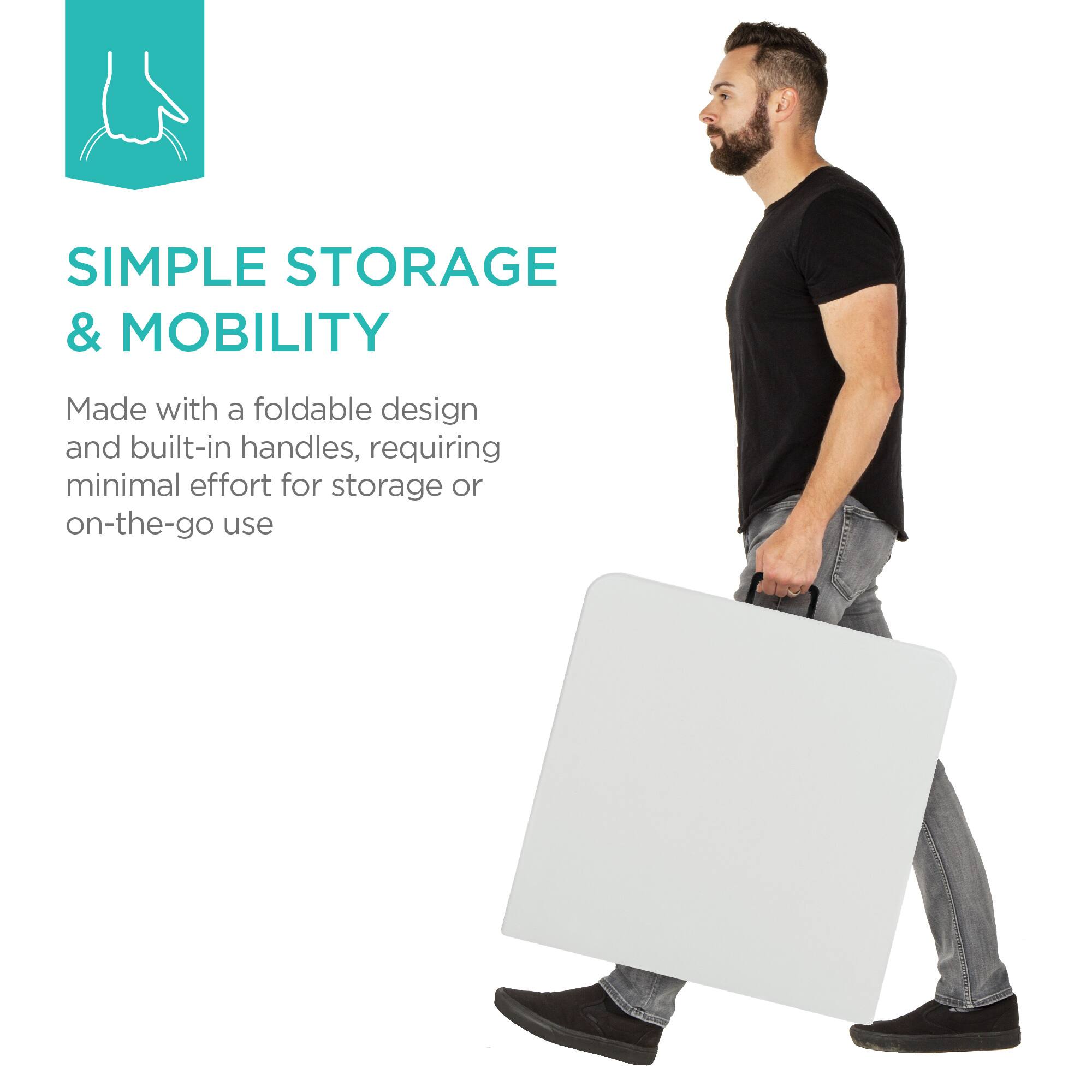 SIMPLE STORAGE & MOBILITY

Made with a foldable design and built-in handles, requiring minimal effort for storage or on-the-go use