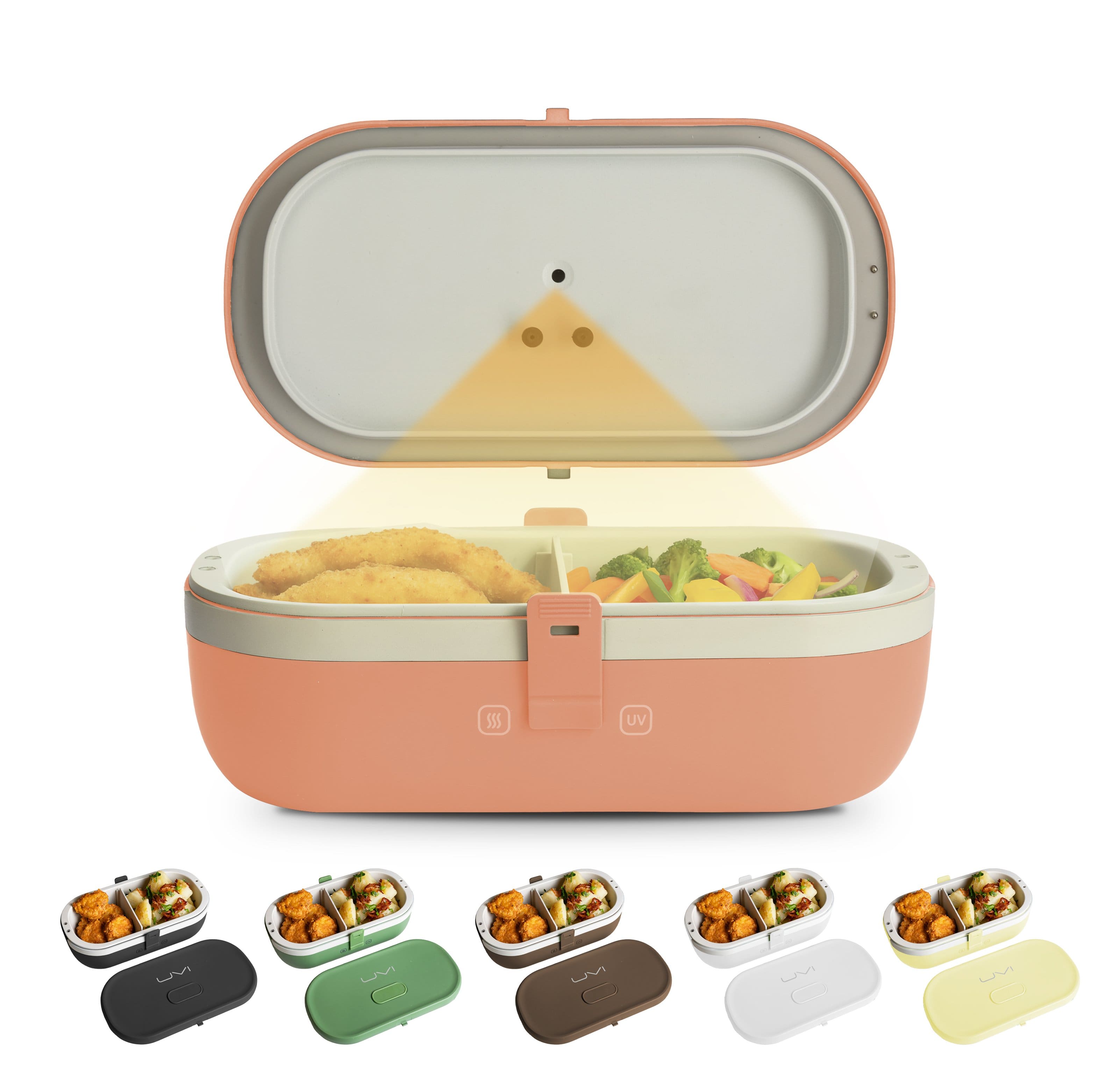 UVI - Plus Lunchbox – Portable Self-Heating Lunch Box with UV Sanitizer & USB-C Charging - Salmon price history on PriceWatchPro