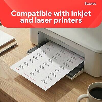 Staples Compatible with inkjet and laser printers