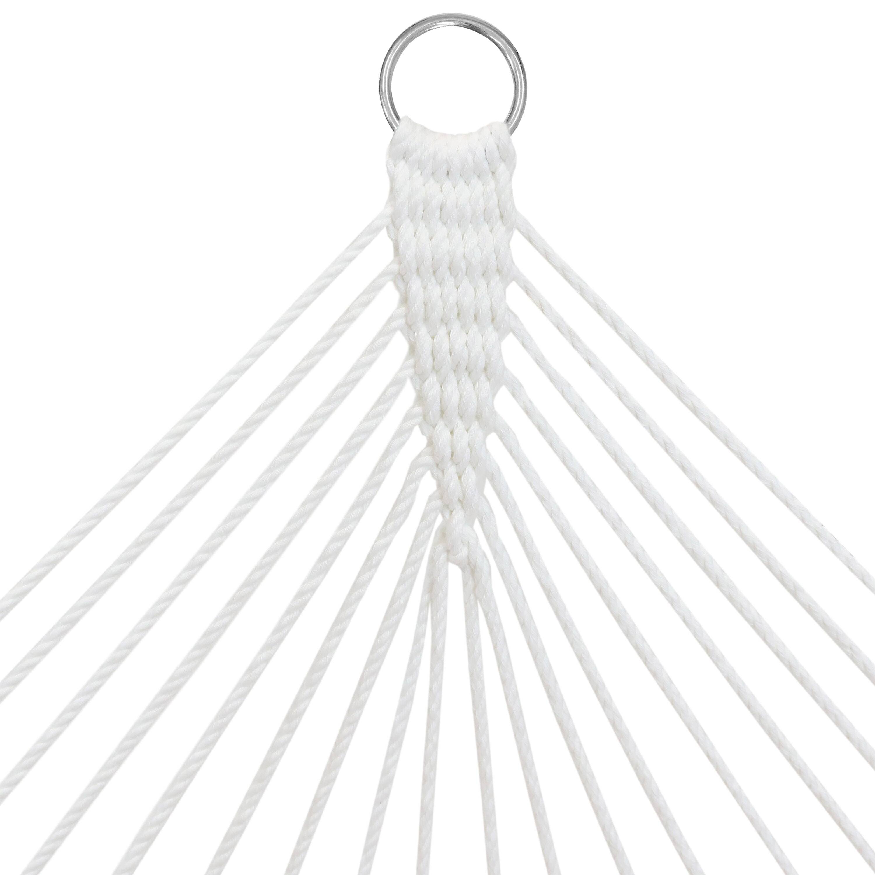 Alt View 9. Sunnydaze - Large Quilted Fabric Hammock with Spreader Bars - Blue and Green.