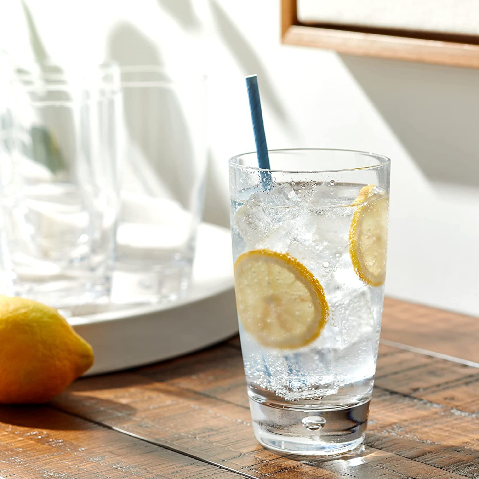Alt View 1. Bormioli Rocco - Bormioli Rocco Luna Cooler Drinking Glasses, Set of 12 - 15.25 Oz Clear Tumblers - Clear.