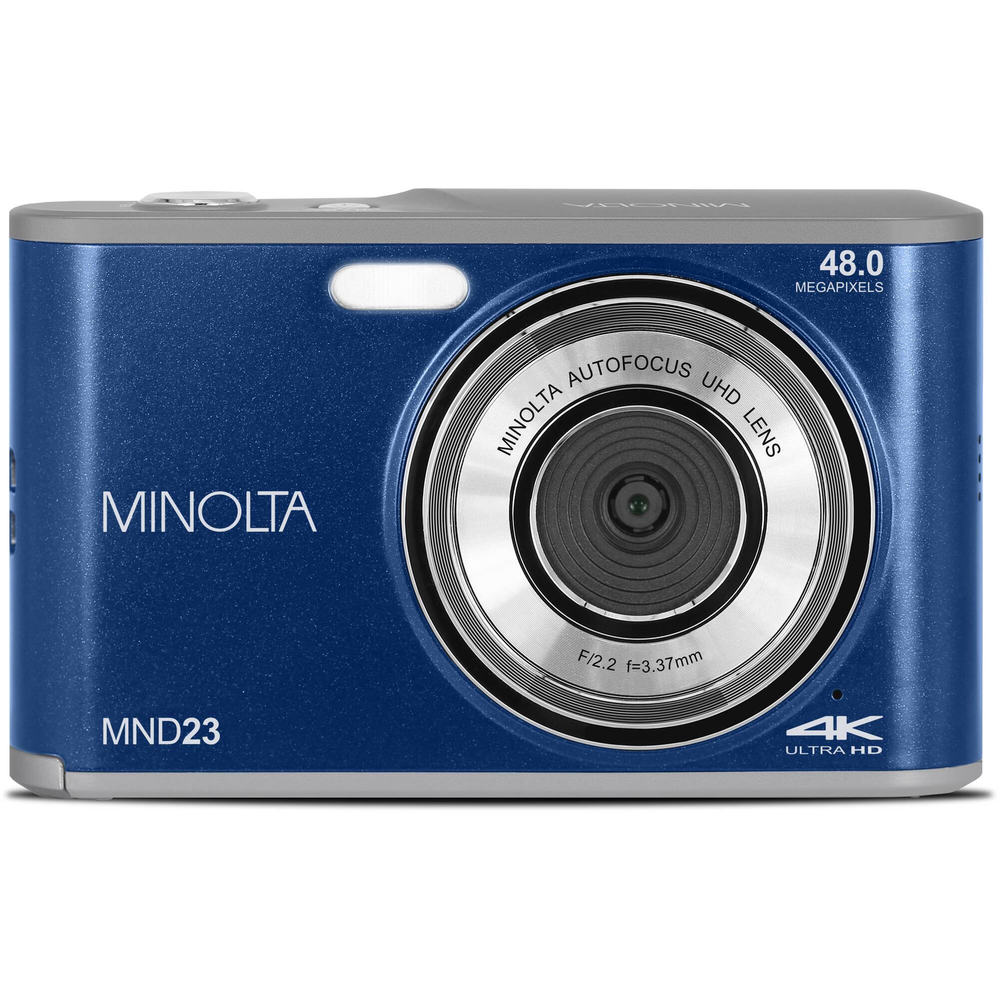 48.0 MEGAPIXELS MINOLTA AUTOFOCUS UHD MINOLTA LENS F/2.2 f=3.37mm MND23 4K ULTRA HD