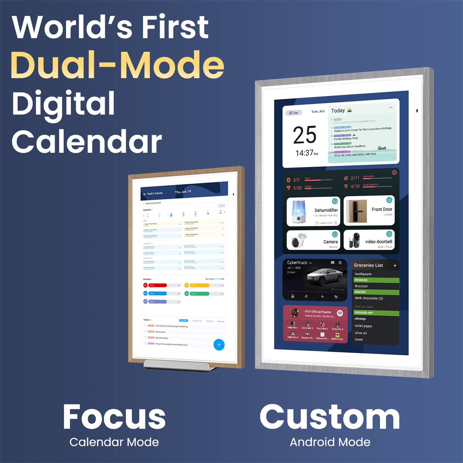 World's First Dual-Mode Digital Calendar

Focus Calendar Mode

Custom Android Mode