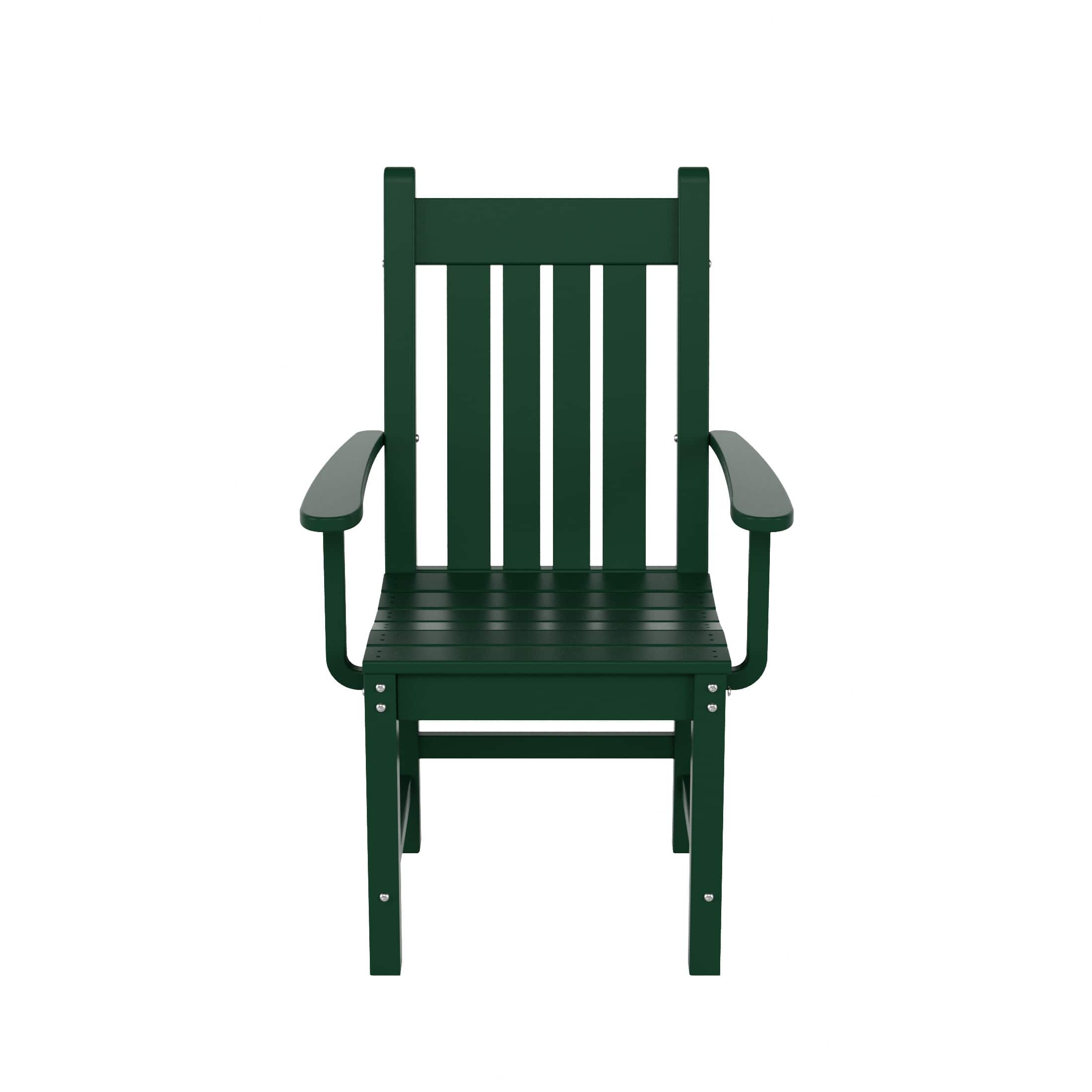 WestinTrends - Malibu Outdoor Patio Dining Armchair - Dark Green