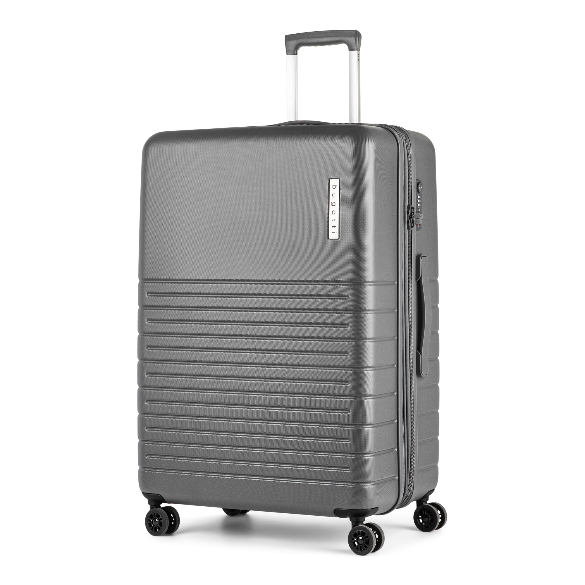 Angle View: Bugatti - 28" Birmingham Suitcase - Gray