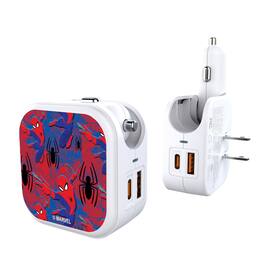 Keyscaper - Marvel Pattern 2 in 1 USB Charger - Spider-Man
