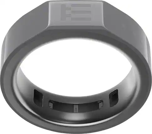 Front. Even Realities - Even R1 Smart Ring - Size 11 - Grey.