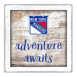 Fan Creations - New York Rangers 14'' x 13'' Adventure Awaits Money Box - Multicolor