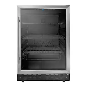 Insignia™ - 165-Can Built-In Beverage Cooler - Stainless Steel