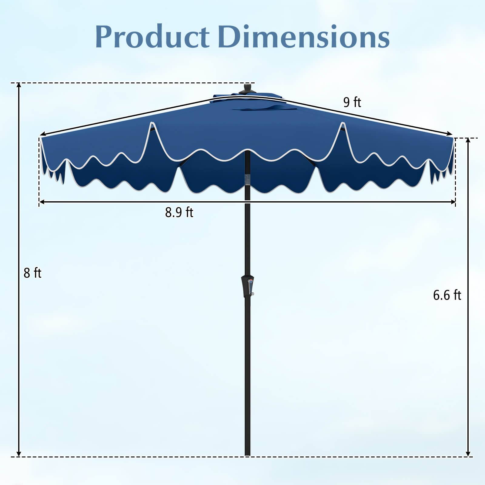 Product Dimensions
9 ft
8.9 ft
8 ft
6.6 ft
