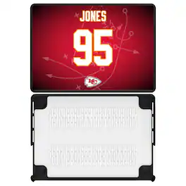 Keyscaper - Chris Jones Kansas City Chiefs MacBook Case - Pro 16 in - Multicolor