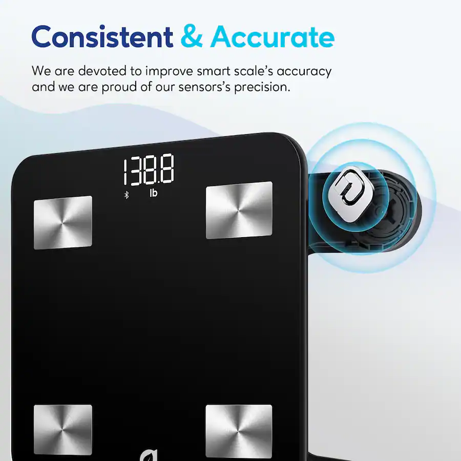 Arboleaf Smart Scale for Body Weight, Bluetooth, 14 Key Body ...