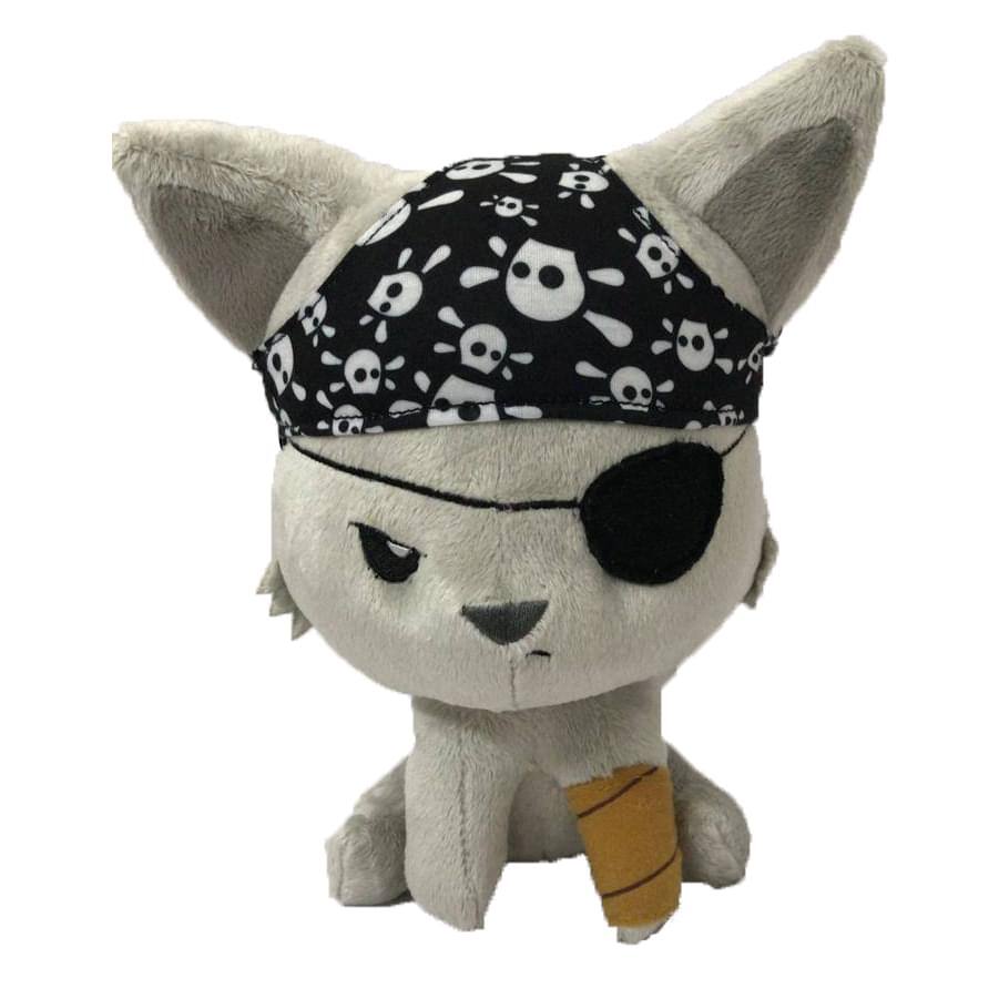 Alt View 1. Tentacle Kitty - Tentacle Kitty 8 Inch Plush Animal | Bad Hat Day Pirate Kitty - Grey.