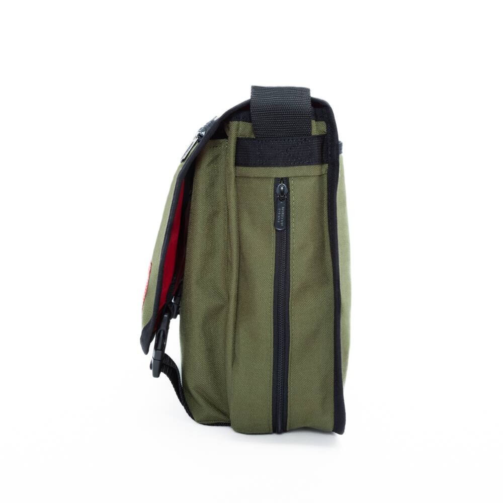 Left. Manhattan Portage - Europa (LG) With Back Zipper, Olive - Olive.