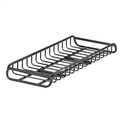 Front. Yakima - Yakima EXO GearWarrior Sturdy Heavy Duty Alloy Steel Cargo Basket Mount, Black - Black.