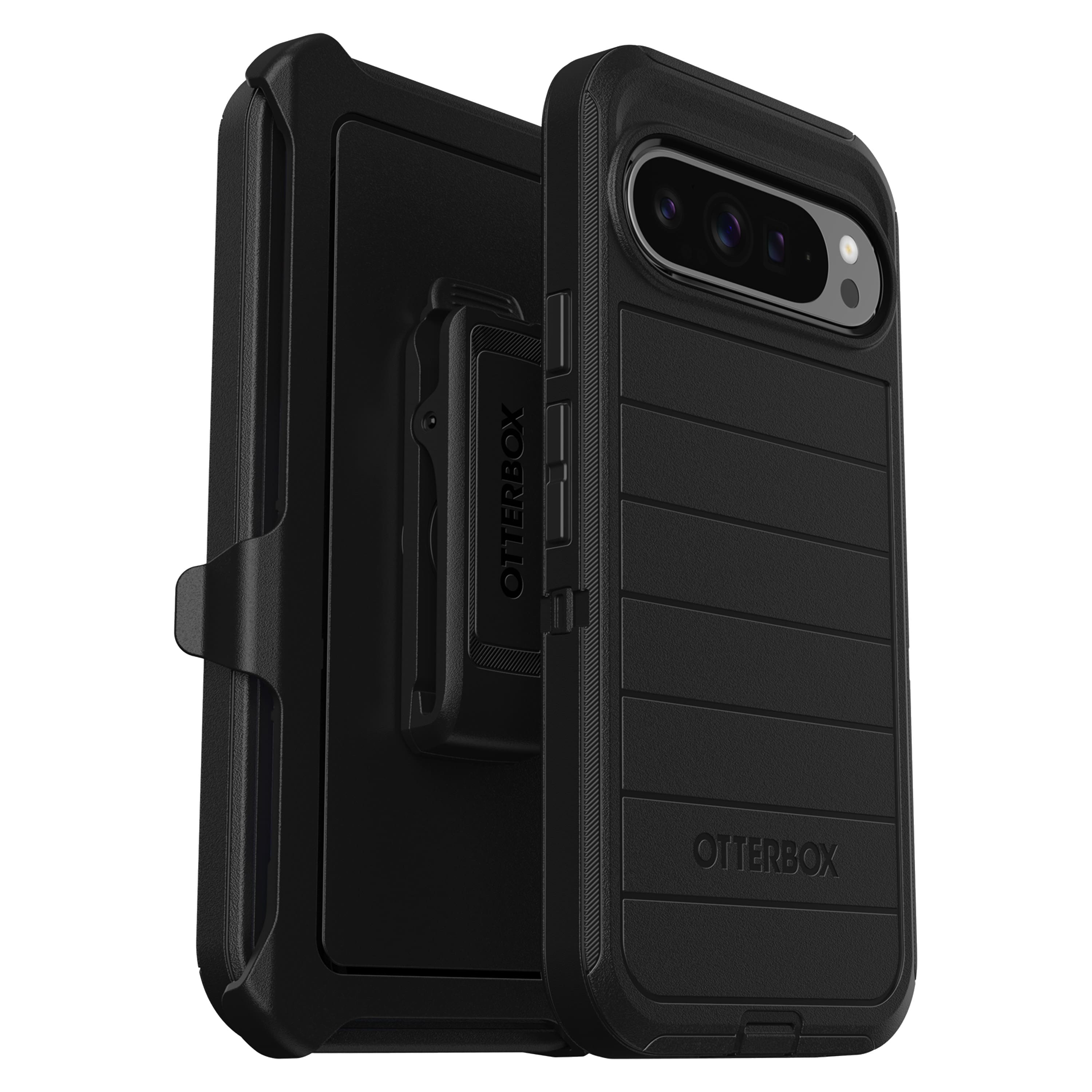 OtterBox - Defender Series Pro Hard Shell for Google Pixel 9 Pro XL - Ant Black - Front_Zoom