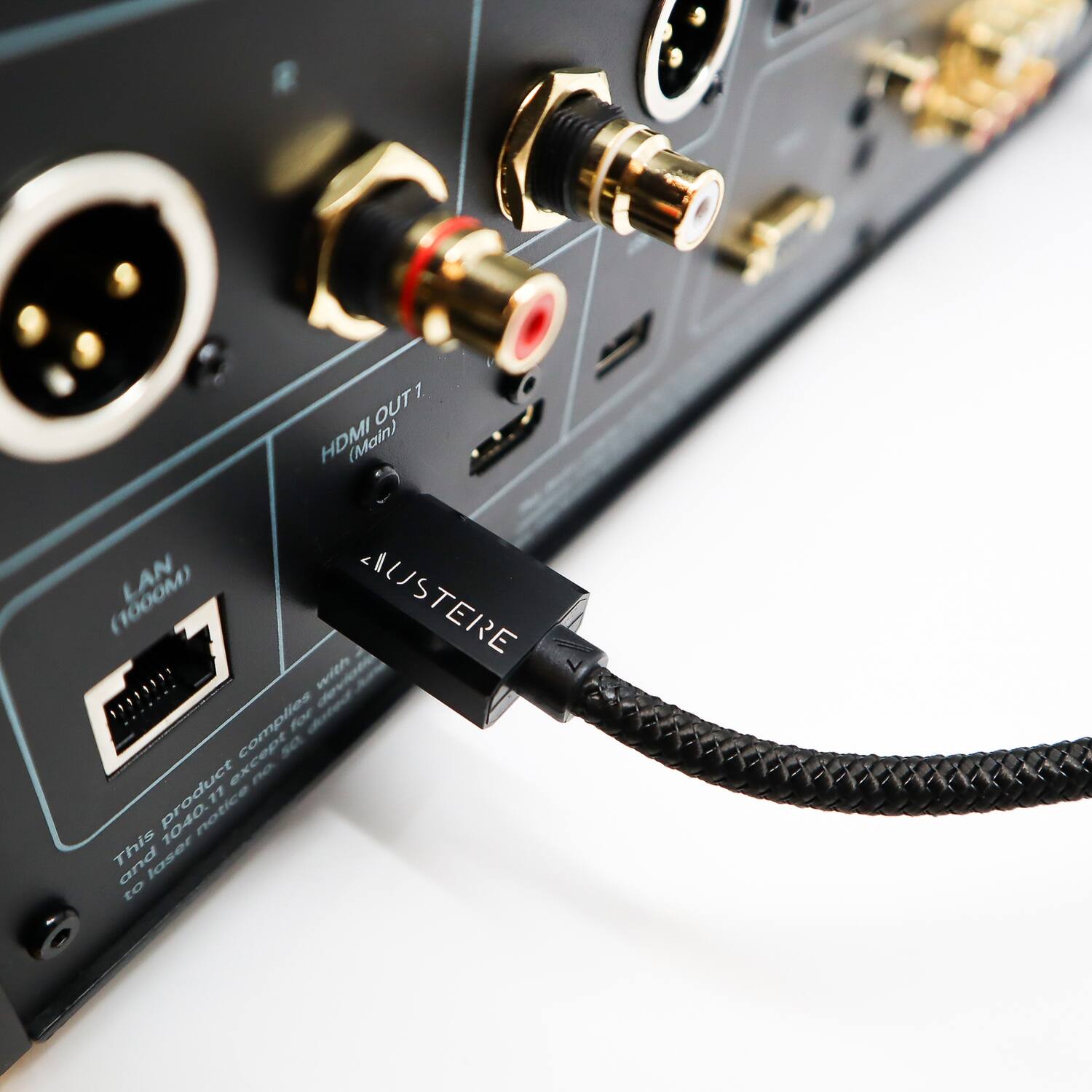 1 OUT HDMI (Main) LAN AUSTERE C7 with complies for except sC e no product 1040. notice 77 This and laser to