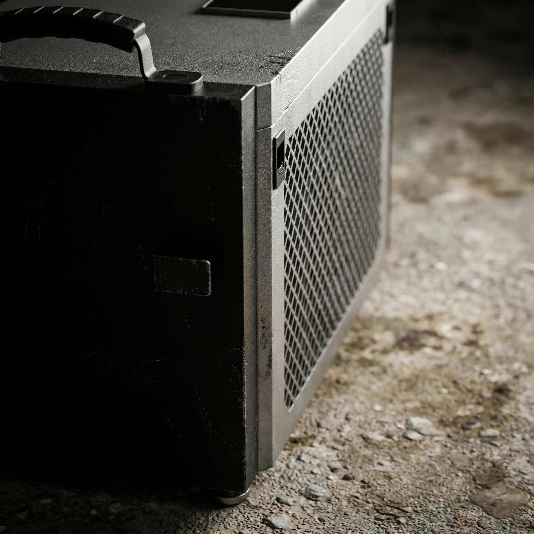 Alt View 6. Airplus - 6000 sq.ft.151 pt. Bucketless Commercial Dehumidifier with Detachable Control Panel in White.