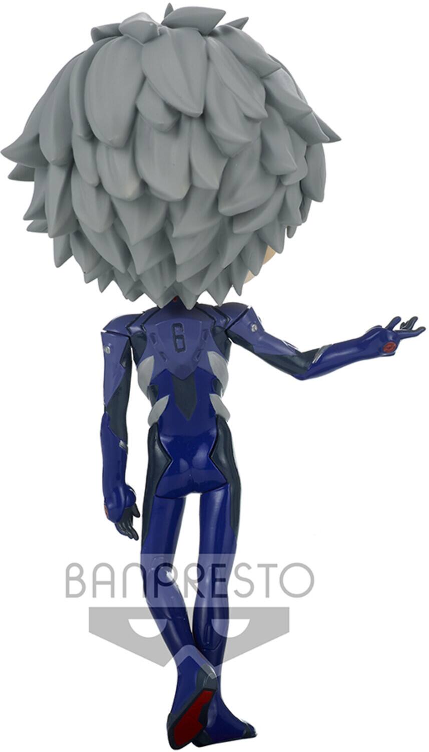 Alt View 2. PopMarket - BanPresto - Evangelion Theatrical - Q posket - Kaworu Nagisa Plugsuit Version A Statue   - Collectibles - Multicolor.