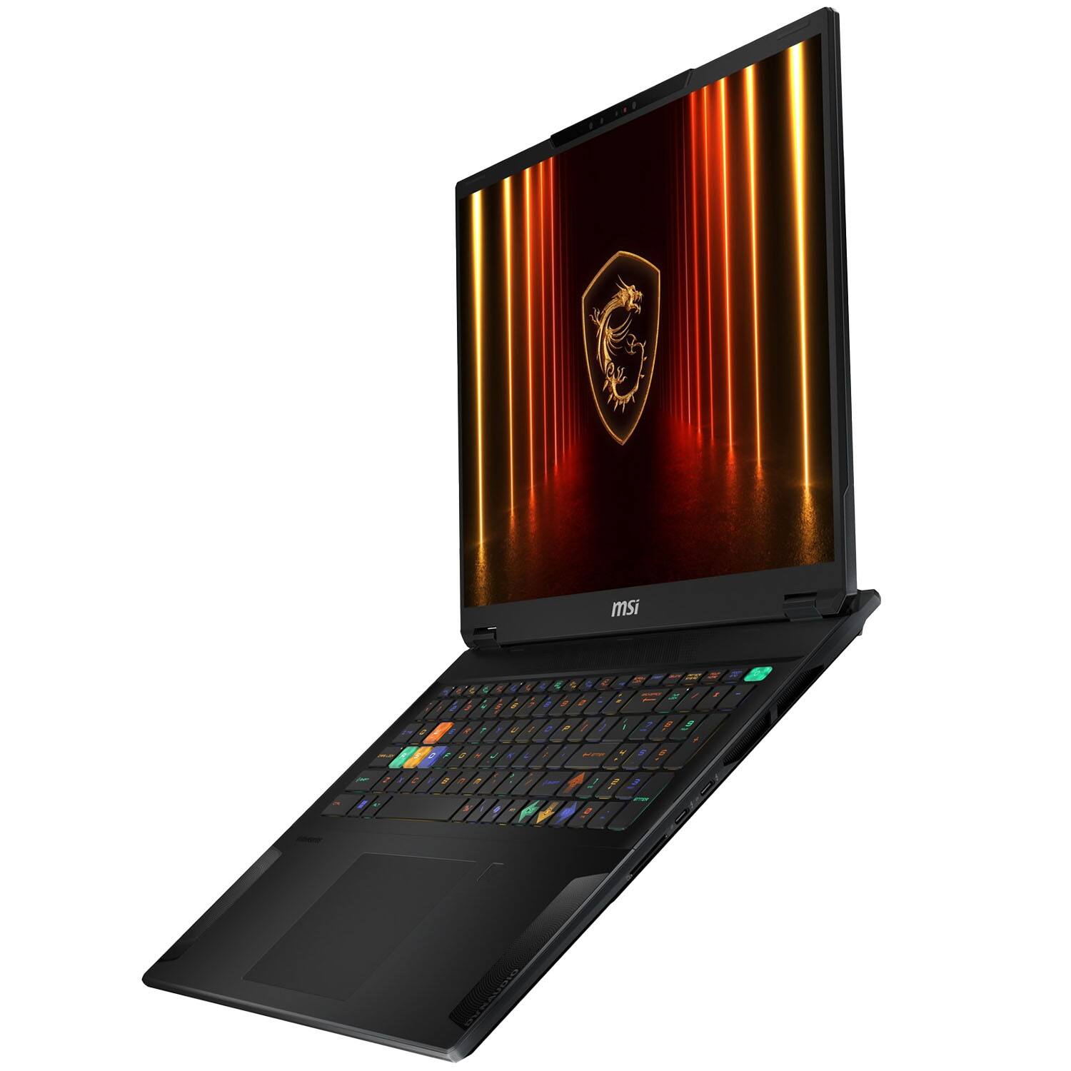 Alt View 8. MSI - MSI Stealth Laptop 18 4K (Intel Ultra 9- 275HX, 64GB DDR5, 4TB PCIe SSD, NVIDIA GeForce RTX 5090, Win 11 Pro) - Midnight Black.