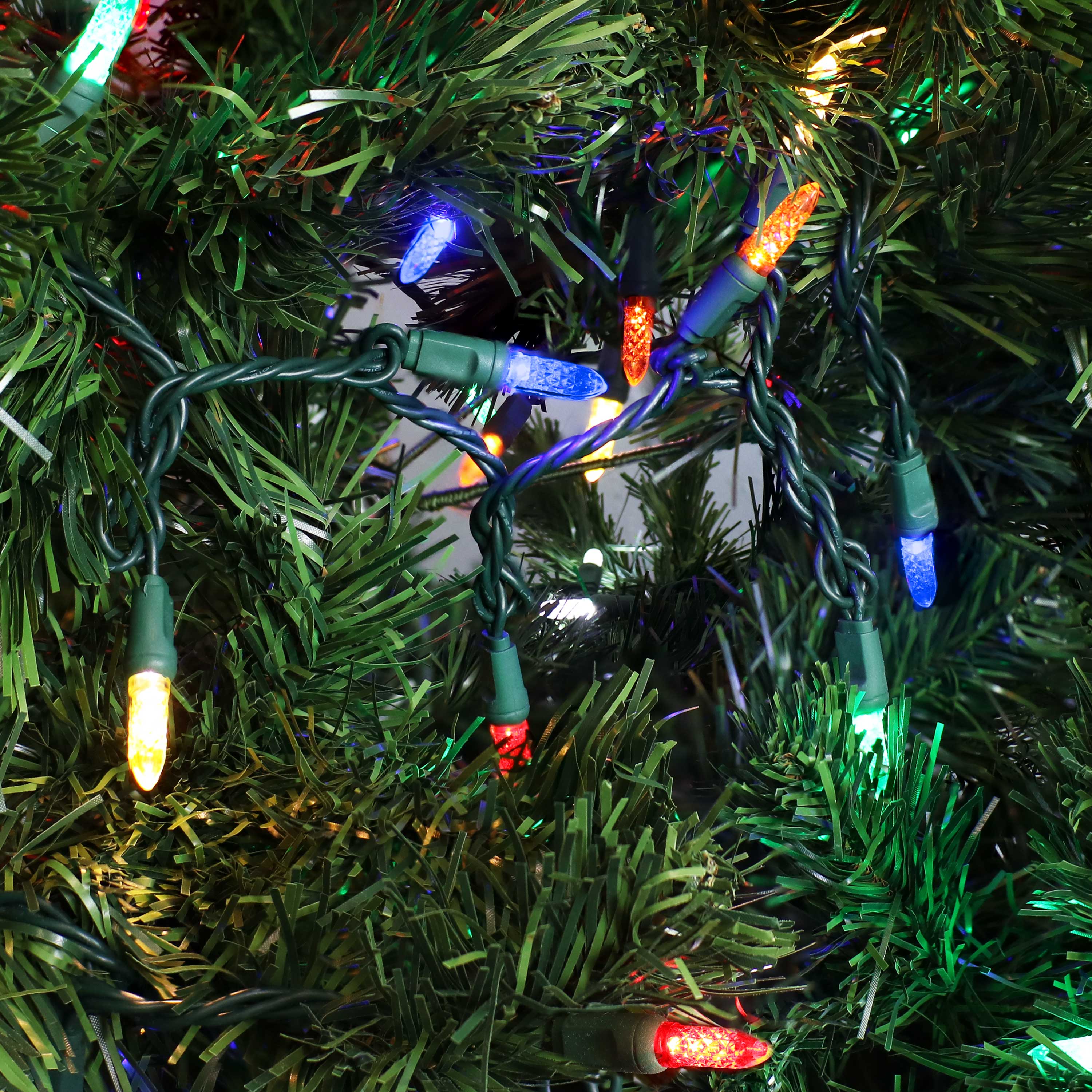 Alt View 2. Sunnydaze - 70 Ct Holiday Outdoor LED String Lights - 21 ft - Multi.