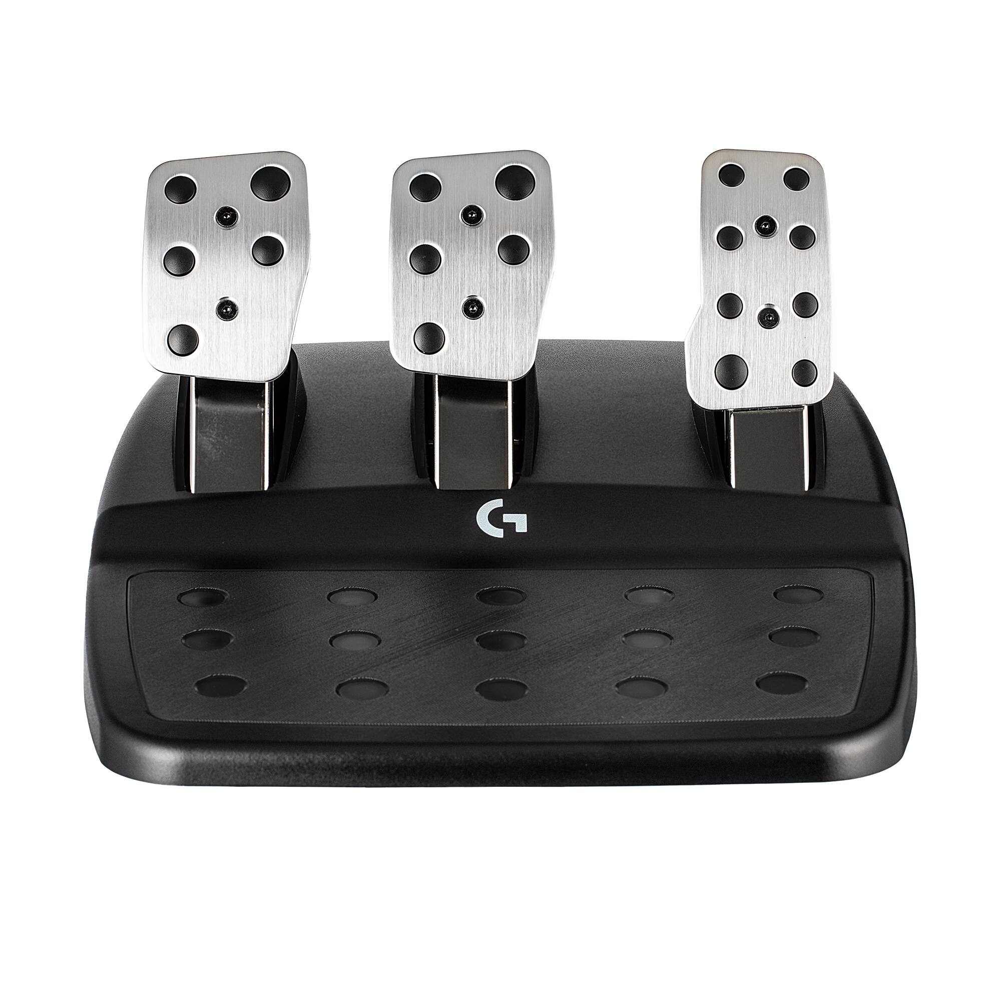 Alt View 4. Logitech - Logitech G923 Wheel and Pedals Trueforce Sim Driving Wheel  For PC, Xbox X, Xbox One with Logitech Shifter - Black.