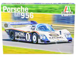 Skill 2 Model Kit Porsche 956 1/24 Scale Model by Italeri - Multicolor