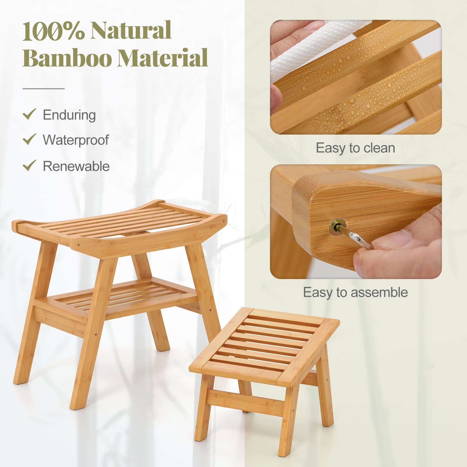 100% Natural Bamboo Material Enduring Waterproof Renewable Easy to clean Easy to assemble