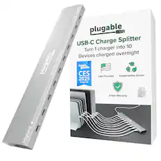 Plugable USB-C Charge Splitter
Turn 1 charger into 10
Devices charged overnight
- Highest
- Lowest
- Plugable
- Priority Charging
- tom's guide CES 2025 Awards
- USA Founded
- Sustainability-Driven
- 2-Year Warranty