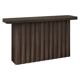 Hudson&Canal - Olie 55" Wide Rectangular Fluted Console Table - Brown